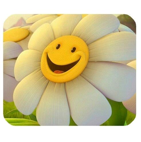 (genaue overlock - Mousepad) Computer Anti - Skid - Mousepad mit Lustigen Lächeln Sonnenblumen - Thema Mädchen
