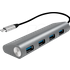 LOGILINK UA0309 - USB 3.0 4-Port Hub, Aluminium, USB-C-Kabel