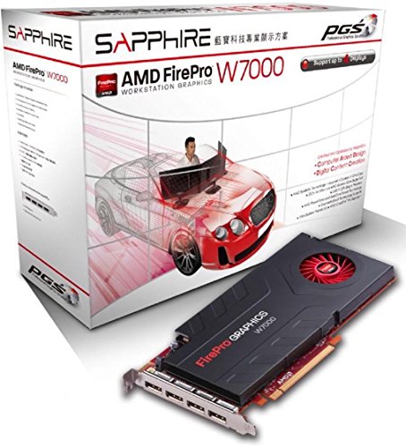 Sapphire AMD Firepro W7000 Grafikkarte ATI (PCI-e, 4GB, GDDR5 Speicher, DP 1 GPU)