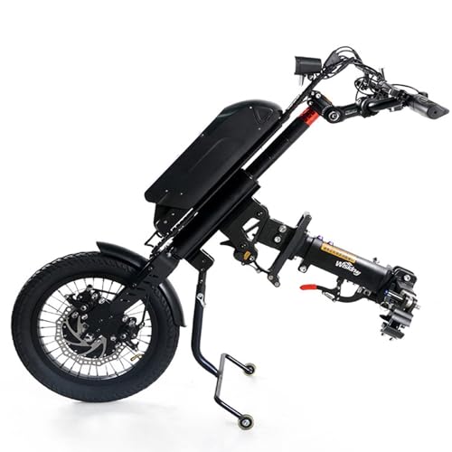 Der schnell abnehmbare, funktionelle Elektroantriebskopf ist leicht und tragbar und lässt sich an den Rollstuhlkopf anschließen,B
