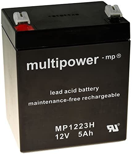 MultiPower MP1223H Hochstrom Blei-Akku mit Faston 6,3mm Steckkontakt