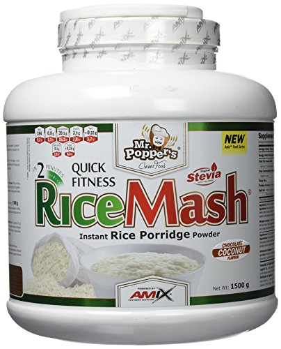 Amix RiceMash Mr Poppers 1,5 Kg - Harina de Arroz Blanco - Bajo en Grasas / Sin Azúcar