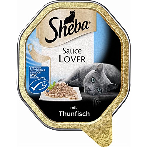 Sheba Sauce Lover mit Thunfisch 22 x 85g Katzenfutter