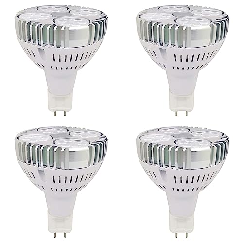 TPMAFF 4er-Pack PAR30-LED-Lampe, G12-Sockel, 30 Watt, 3000 Lumen, PAR30-Spotlight-Glühbirne, integrierter Kühlventilator, 36° Abstrahlwinkel (entspricht 100 Watt Halogen), Nicht dimmbar