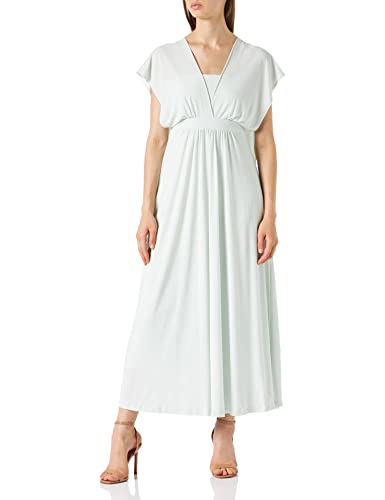 Amazon-Marke: TRUTH & FABLE Damen Maxi A-Linien-Kleid, Grün (Celadon Green), 36 (Herstellergröße: S)