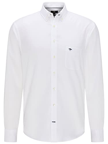 FYNCH-HATTON Herren Hemd - Business Hemd weiche Oxford Premium Baumwolle - Klassisch Langarm mit Button-Down Kragen Uni