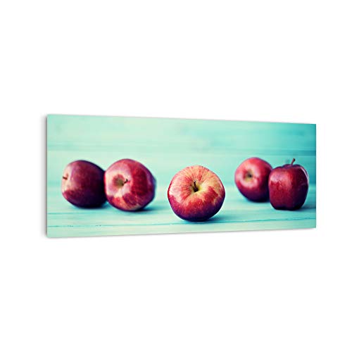 DekoGlas Küchenrückwand 'Rollender Apfel' in div. Größen, Glas-Rückwand, Wandpaneele, Spritzschutz & Fliesenspiegel