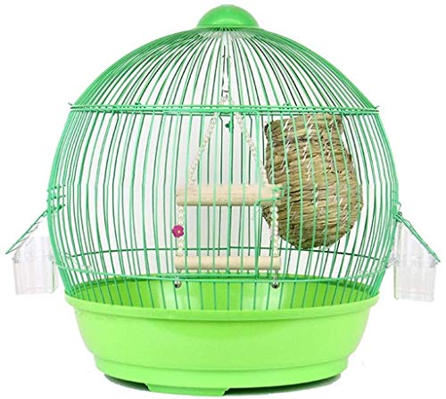Vogelkäfig Reise Papageienkäfig, Geschenk für Vogelliebhaber Papageienkäfige für große Vögel und Bunte Vogelkäfige (Grün b)