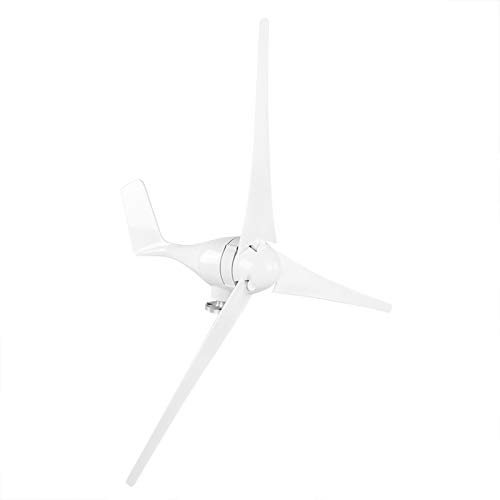 DAUERHAFT Windturbinen-Kit Kleiner Windgenerator Langlebig Stabil zum Laden von Booten für Zuhause/Camping(White, 24V)