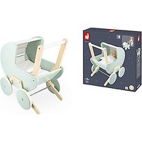 Janod Zen aus FSC-Holz, künstliches Spielzeug, für Puppen und Puppe, mit Kissen und Decke, ab 18 Monaten, J05900, Grün