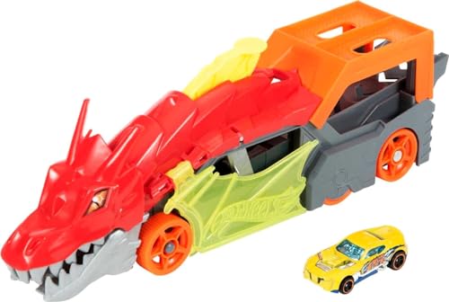 Hot Wheels - Drachenwerfer, inklusive Auto, Mehrfarbig (Mattel GTK42)
