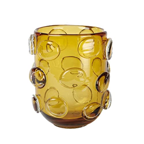 Lambert - Vase, Blumenvase - Jacobo - Glas - Farbe: Safran - (ØxH) 17 x 21 cm