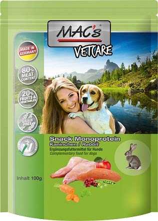 MACs Dog Mono Snack Kaninchen | 9X 100g