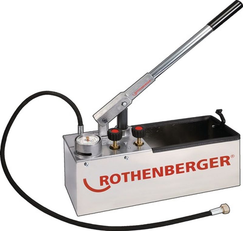 Rothenberger prüfpumpe rp 50 s inox 0-60bar 45ml/hub