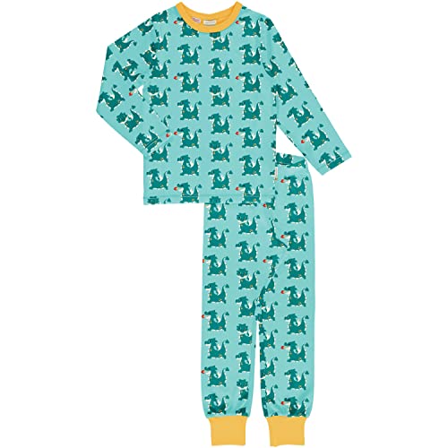 Maxomorra Kinder Schlafanzug mit Drachen Pyjama Tales Dragon Gr. 134/140