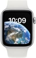 Apple Watch SE (GPS + Cellular) 44mm Aluminiumgehäuse silber, Sportband weiß