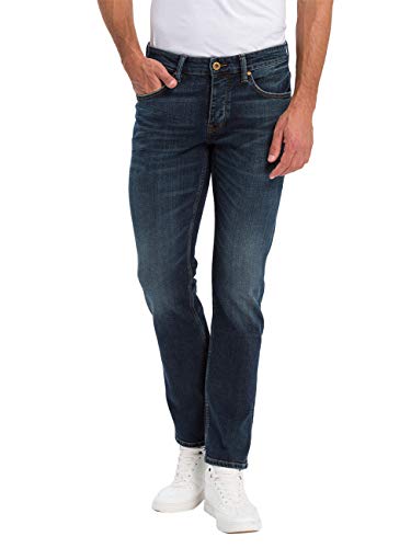 Cross Jeans Herren Dylan Tapered Fit Jeans, Blau (Dirty Blue 097), W36/L36 (Herstellergröße: 36/36)
