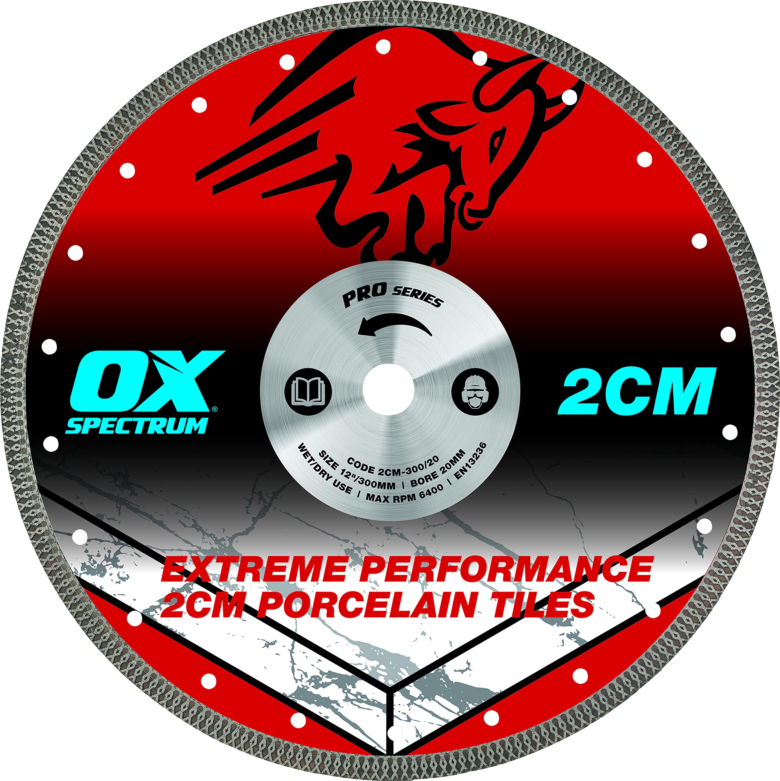 OX Pro Porzellan-Schneideklinge, 2 cm, 350/25,4/20 mm