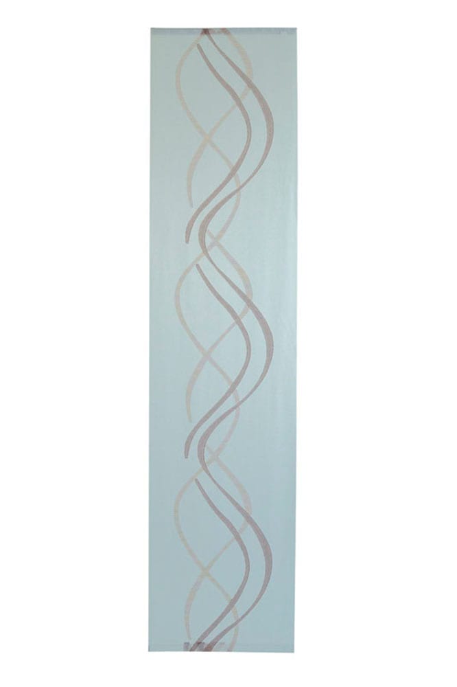 Homing Schiebegardine transparent | Wellen modern | dekorativ Terra