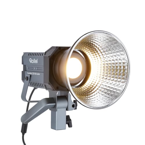 Rollei Candela 220 Bi-Color - 220W LED-Licht für kreative Beleuchtung, Ultrakompakt & Duale Stromversorgung