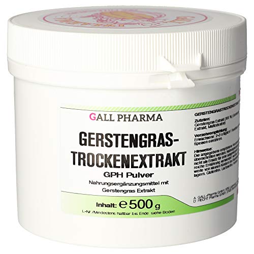 Gall Pharma Gerstengrastrockenextrakt GPH Pulver, 500 g