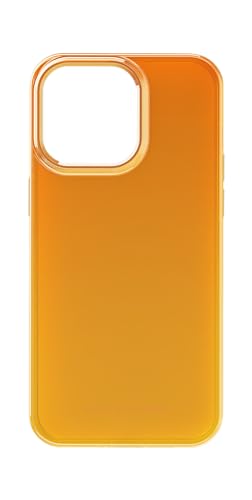 IDEAL OF SWEDEN Durchsichtige Handyhülle mit erhöhten Kanten und Nicht vergilbenden Materialien, fallgetesteter Schutz mit transparentem Finish, kompatibel mit iPhone 15 Pro Max (Orange Spritz)