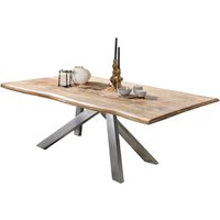 SIT Tisch »TABLES & CO«, HxT: 75 x 90 cm, Holz - braun | silberfarben
