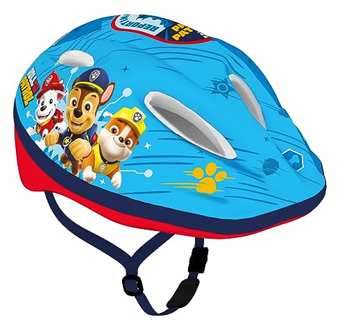 Kinder Fahrradhelm Paw Patrol Boys, hellblau, 52-56cm, Chase, Rubble, Marshall