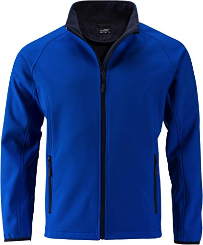 James & Nicholson Herren Men's Promo Softshell Jacket Jacke, Blau (Nautic-Blue/Navy Nautic-Blue/Navy), Small