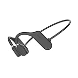 Bluetooth 5.0 Knochenleitungs Kopfhörer mit Mikrofon, Open Ear Kabellos Wasserfest Headphones, 6D Surround Sound, Over Ear-Headsets für Joggen, Laufen, Fahren, Radfahren, Zuhause