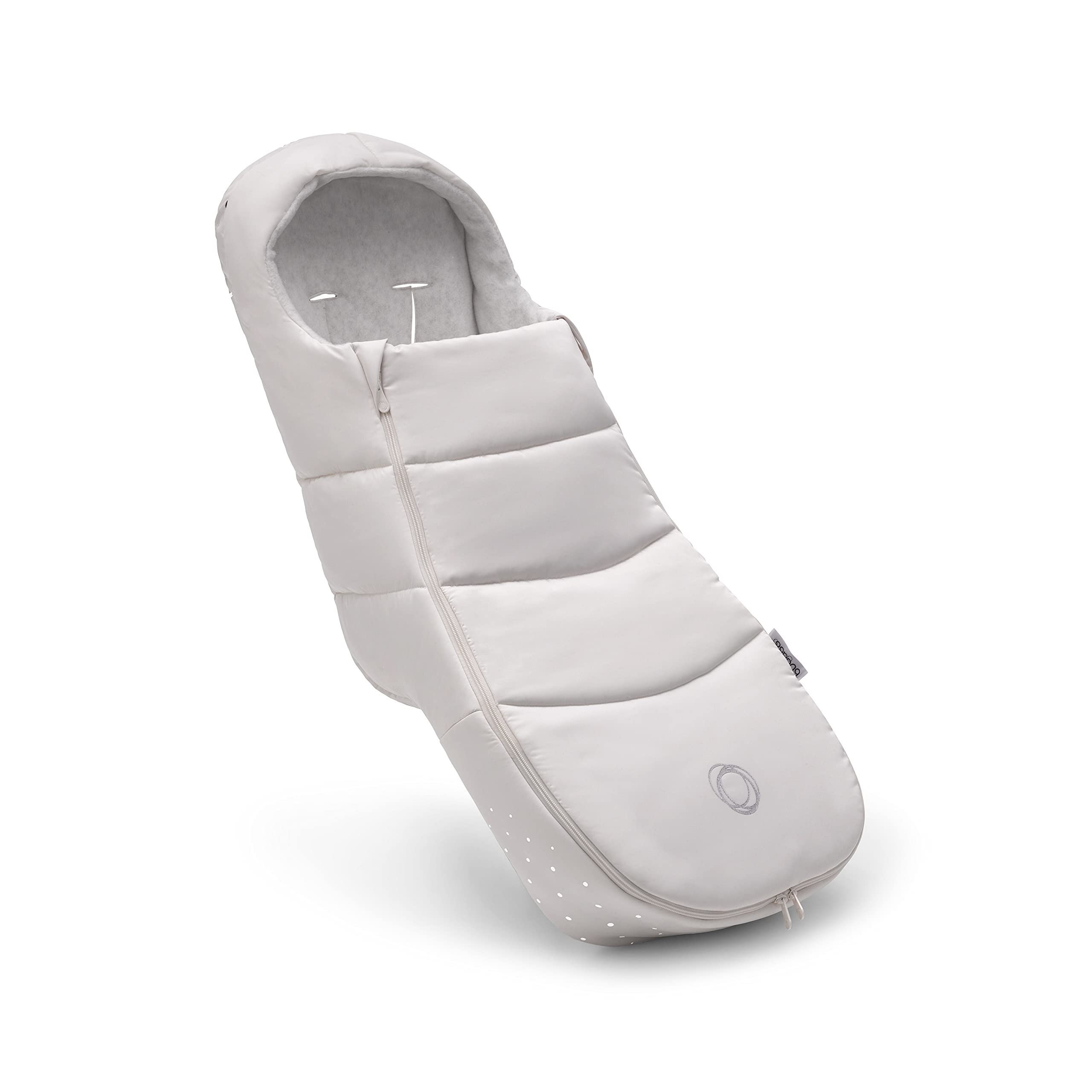 Bugaboo Ganzjahres Fußsack, unverzichtbares Kinderwagen-Zubehör für jede Jahreszeit, wasserdichter und atmungsaktiver Fußwärmer, Weiß