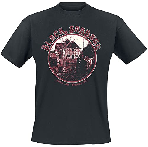 Black Sabbath Anniversary House Männer T-Shirt schwarz M 100% Baumwolle Band-Merch, Bands