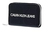 Calvin Klein Jeans Damen , Polyurethan, CKJ Sculpted Mono Reisezubehr-Reisebrieftasche, Black, One Size