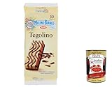 6x Mulino Bianco Tegolini con Crema al Cacao Magro, Kuchen mit magerer Kakaocreme 350g + Italian Gourmet polpa 400g