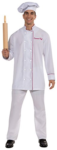 Forum Novelties Men's Gourmet Chef Costume, White, One Size