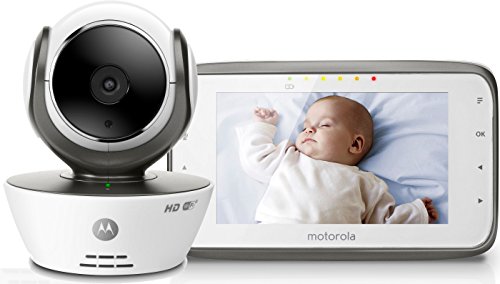 Motorola MBP 854 Connect - Wi-Fi Video Babyphone mit 4.3 Zoll Farbdisplay, weiß