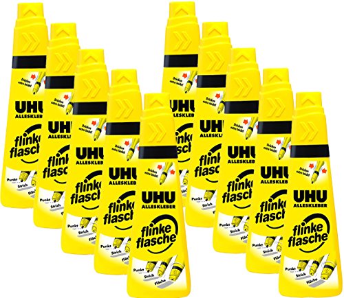 UHU 46315 - Alleskleber flinke Flasche 90 g (10, 90g Flasche)