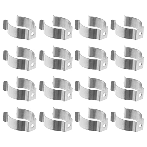 DOITOOL 30 Stück 3 Stile Frottee Clips Lampenhalter sortiertes Werkzeug Heavy Duty Edelstahl Stabil 32 mm 13 mm 25 mm für Wasserrohr Lampenröhre