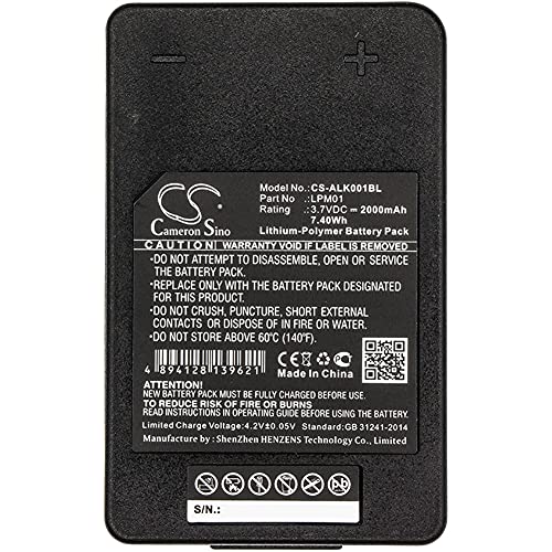 CS-ALK001BL Akkus 2000mAh Kompatibel mit [Autec] LK NEO Ersetzt LPM01, für LPM01LI, für R0BATT00E10A0