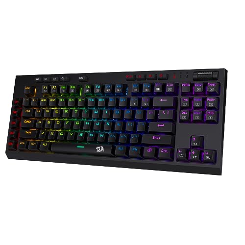 Redragon K588 Mechanische Tastatur, RGB, kabelgebunden, rote Schalter, schwarz