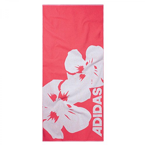 adidas Erwachsene Handtuch Beach Towel LL, Rot/Weiß, One size