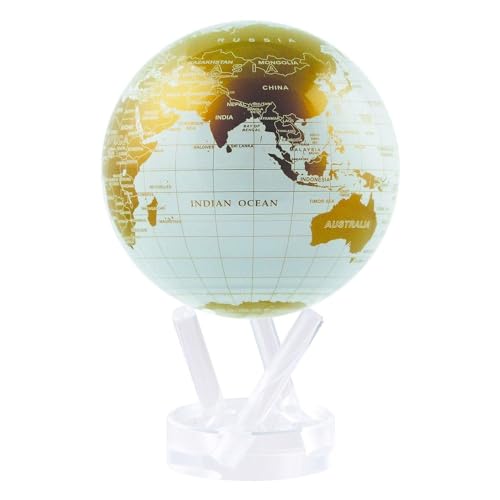 Mova-Globus 15,2 cm, Weiß und Gold