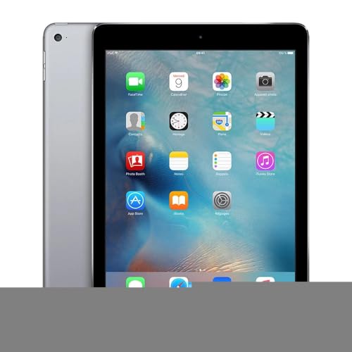 Apple iPad Air 2 – Tablet (Tablet-Größe komplett, IEEE 802.11 ac, iOS, Schiefer, iOS, grau) (Generalüberholt)
