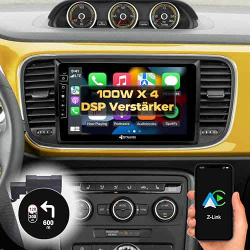 DYNAVIN Android Autoradio Navi für VW Beetle 2012-2018, mit 4 * 100W DSP Verstärker | DAB+ Radio; Kompatibel mit Wireless Carplay und Android Auto: D8-36 Premium Flex