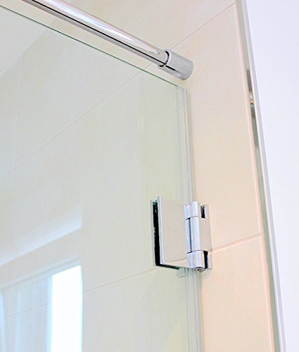 Stabilisationsstange für Nischen-Duschen, Haltestange Wand-Wand, Stabilisator Duschwand (120cm, Chrom)