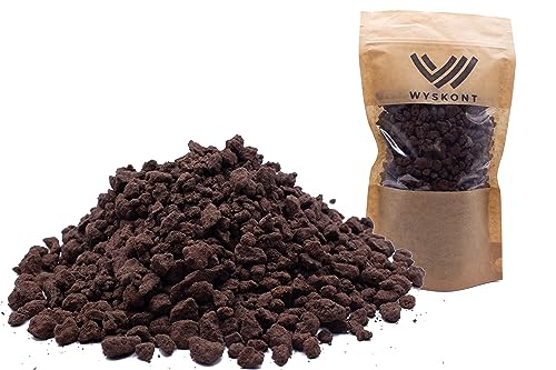 WYSKONT Lavasteine für Aquarium 15 kg - Aquarium Natursubstrat - Deko-Vulkansteine - gebrauchsfertig - Unterstützung des Pflanzenwachstums und der Wasserfiltration - Körnung 5-10 mm