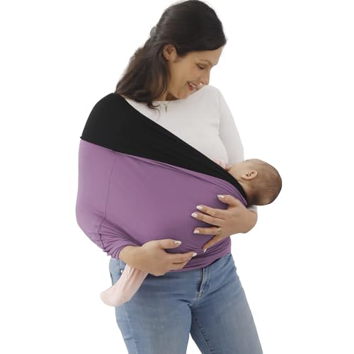 Mamas Bonding Comforter Babytrage, Leichte Babytrage Mit Brustgurt Für Mama Und Papa, Verstellbare Babytrage Für Neugeborene Bis 50 Pfund (B,82cm*73cm)