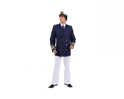 Admiral Jacke, Gr. 50/52, blau Kapitän Matrose Kostüm Jackett Marine Offizier Karneval