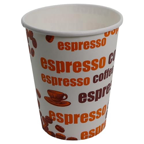 SK Games 2000 Stück / 300ml Coffee to go Kaffeebecher Hartpapier Pappbecher