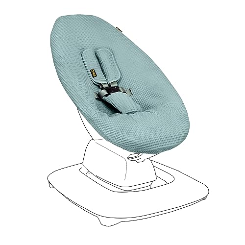 Ukje Liner Schwingbezug kompatibel mit 4moms MamaRoo 5, Multi-Motion Baby Schaukel, Baby Schaukelbezüge, Babywippenbezug, leicht zu installieren, handgefertigt in Europa (Jade)